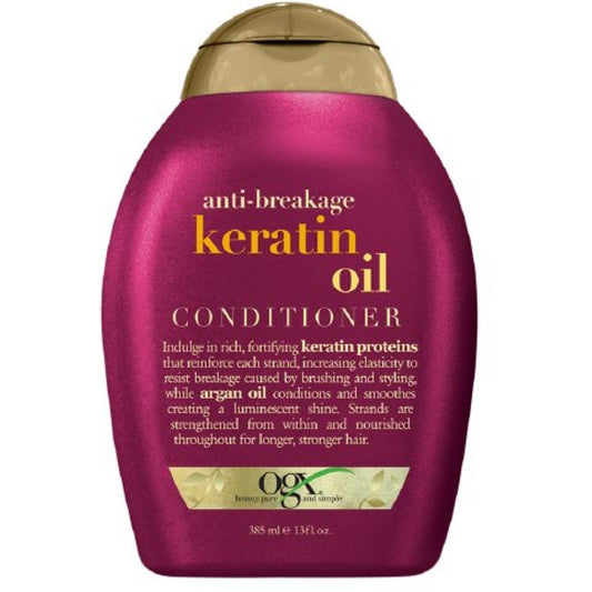 OGX Anti-Breakage Keratin Oil Conditioner For Dry, Damaged Hair - Anti-Frizz - 13 Fl Oz