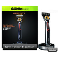 Gillette Labs Heated Razor Starter Kit - 1 Handle, 2 Blade Refills, 1 Charging Dock EasyOptionXY LLC
