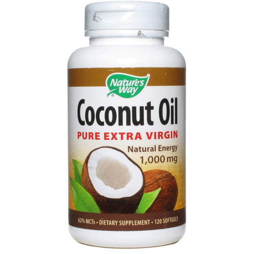 Nature's Way Coconut Oil Pure Extra Virgin 1000 Mg, 120 Softgels