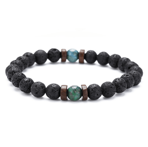 Epic Legendary Volcanic Stone Bracelet For Men And Women Lava Stone Stretch Yoga Bead Bracelet