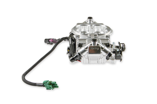 EFI Terminator X Stealth 4150 Throttle Body - Shiny - 4 Injectors - 650 HP