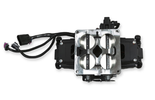 EFI Terminator X Stealth 4500 Service Throttle Body - Black - 4 Injectors - 650 HP - Secondary Throttle Body