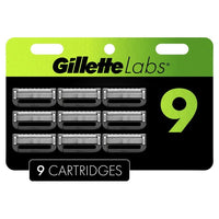 Gillette Labs Men's Razor Blade Refills with Exfoliating Bar, Green, 9 Refills EasyOptionXY LLC