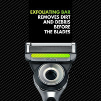 Gillette Labs Men's Razor Blade Refills with Exfoliating Bar, Green, 9 Refills EasyOptionXY LLC