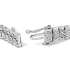 .925 Sterling Silver 1.0 Cttw Diamond Collar Line Link Bracelet (I-J Color, I1-I2 Clarity) - Size 7.25" Inches