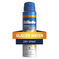 Gillette Aluminum Free Men's Deodorant Odor Shield Spray Glacier Water + Sandalwood, 4.3oz EasyOptionXY LLC