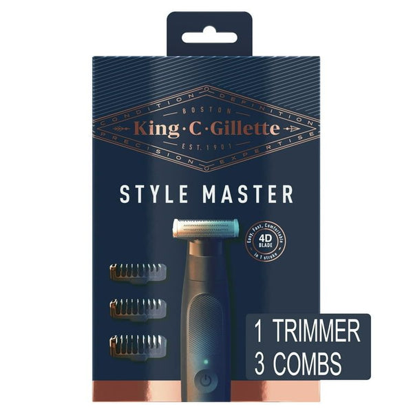 King C. Gillette Men's Style Master Cordless Electric Stubble Trimmer with 4D Blade EasyOptionXY LLC