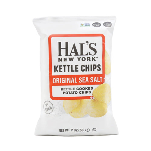 Hal's New York Original Sea Salt Kettle Cooked Potato Chips, 2 Oz
