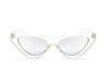 Luxury Modern Cat Eye  Fashion Retro Classic Lady and Woman Sunglasses With Triange Frame  With UV 400 Protection