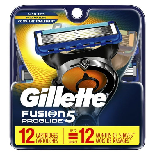 Gillette Fusion5 ProGlide Men's Razor Blades 12 Refills EasyOptionXY LLC