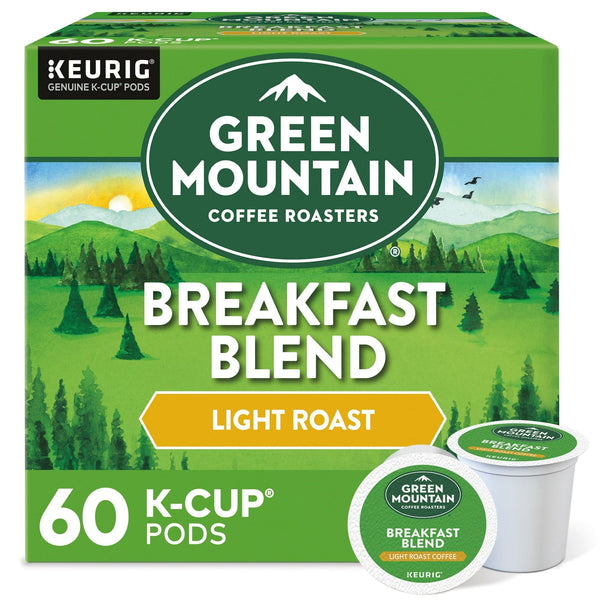 Green Mountain Coffee Breakfast Blend Single Serve K-Cup Pods, Light Roast Coffee, 60 Count EasyOptionXY LLC