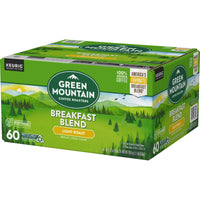 Green Mountain Coffee Breakfast Blend Single Serve K-Cup Pods, Light Roast Coffee, 60 Count EasyOptionXY LLC