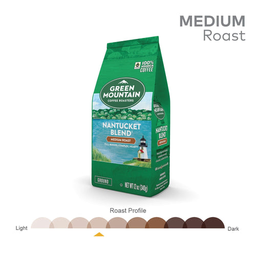 Green Mountain Coffee Roasters Nantucket Blend, Fair Trade, Medium Roast, Ground Coffee, 12 oz EasyOptionXY LLC