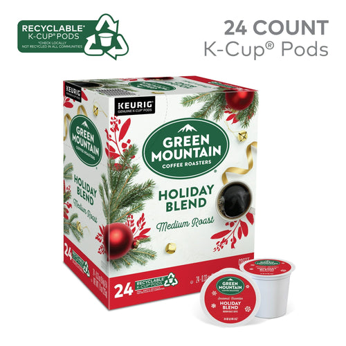 Green Mountain Coffee Roasters Holiday Blend, Keurig Single Serve K-Cup Pods, 24 Count EasyOptionXY LLC