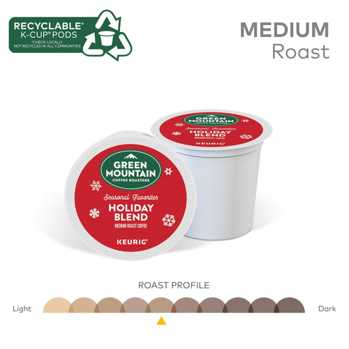 Green Mountain Coffee Roasters Holiday Blend, Keurig Single Serve K-Cup Pods, 24 Count EasyOptionXY LLC