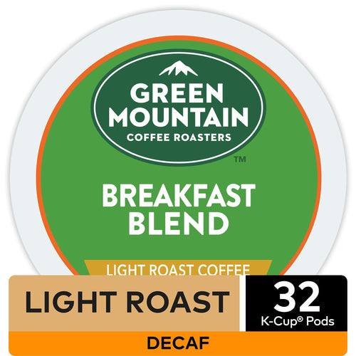 Green Mountain Coffee Decaf Breakfast Blend K-Cup Pods, Light Roast, 32 Count for Keurig Brewers EasyOptionXY LLC