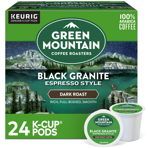 Green Mountain Coffee Roasters, Black Granite Dark Roast K-Cup Coffee Pods, 24 Count EasyOptionXY LLC