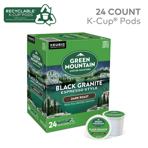 Green Mountain Coffee Roasters, Black Granite Dark Roast K-Cup Coffee Pods, 24 Count EasyOptionXY LLC