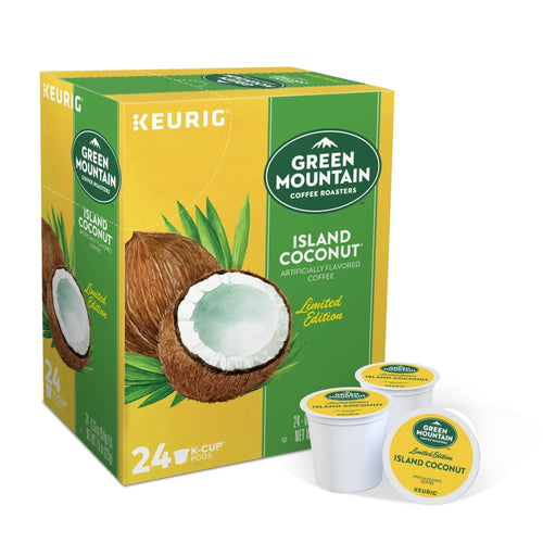 Green Mountain Coffee Roasters, Island Coconut Light Roast K-Cup Coffee Pods, 24 Count EasyOptionXY LLC