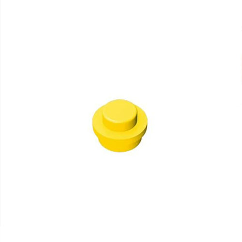 Yellow 4073 1x1 Round Plate Brick – Choose Quantity – Brick-Compatible Bulk Lot