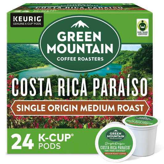 Green Mountain Coffee? Roasters Costa Rica Paraiso Single-Serve K-Cup Pods, Medium Roast Coffee, 24 Count EasyOptionXY LLC