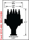 Holley EFI Dual Sync Ford 351C, 400M, 429-460 Distributor, Black