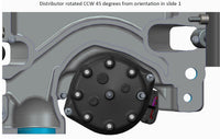 351W Ford Hi-Ram EFI Manifold 105mm LS Throttle Body Flange Top