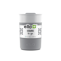 Ello Cool Gray Archie Ceramic Thermos Mug With Lid, 11 fl oz EasyOptionXY LLC