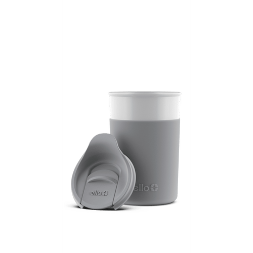 Ello Cool Gray Archie Ceramic Thermos Mug With Lid, 11 fl oz EasyOptionXY LLC