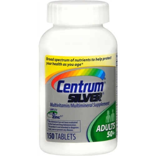Centrum Silver Multivitamin For Adults 50 Plus, Multivitamin/Multimineral Supplement With Vitamin D3, B Vitamins, Calcium And Antioxidants, Gluten Free, Non-GMO Ingredients