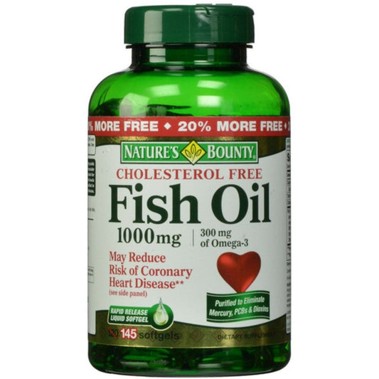 Nature's Bounty® Fish Oil 1000 mg Rapid-Release Gelcap SFG, 145 EA