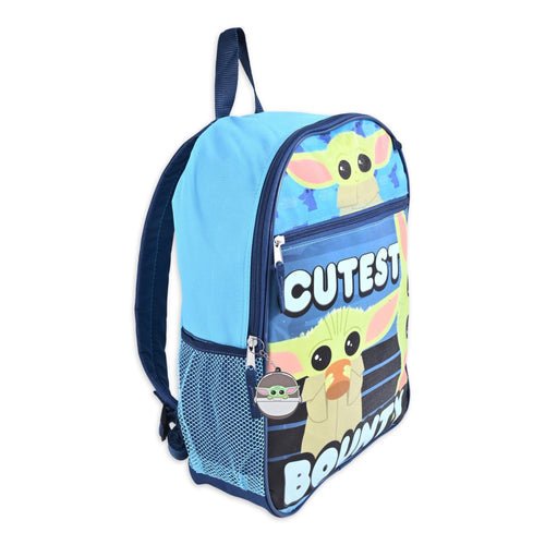 Star Wars Baby Yoda Boys 16" Backpack Lunch Bag 5-Piece Set -Blue EasyOptionXY LLC