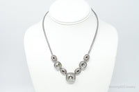 Designer Brighton 'Venus Rising" Crystal Toggle Sterling Silver Necklace