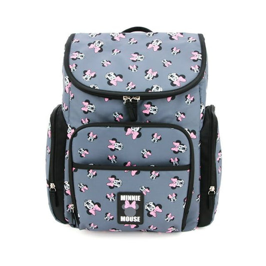 Disney Minnie Mouse Stylish Backpack Diaper Bag with Adjustable Shoulder Straps, Gray EasyOptionXY LLC