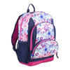 Eastsport Unisex Triple Pocket Backpack, Blue Pink Floral EasyOptionXY LLC
