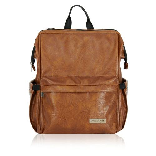 Hannah & Sophia Soho Traverse Diaper Backpack, Cognac EasyOptionXY LLC