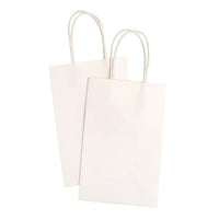 Hello Hobby Solid Small White Paper Bag, 10 Count EasyOptionXY LLC