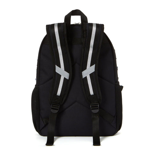 Schoolyard Vibes Sequin Patch Girls 16" 3 Piece Headphone with Lunch Kids Backpack Set, Silver EasyOptionXY LLC