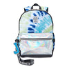 Justice Girls 17" Laptop Backpack, Lunch Tote and Pencil Case, 3-Piece Set Metallic Print Blue Tie Dye EasyOptionXY LLC
