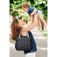 iPack Baby 13" Drop Front Diaper Bag Tote, Arrow Print | Gray EasyOptionXY LLC
