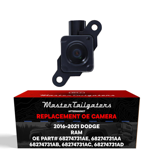 Dodge Ram (2016-2021) OEM Replacement Backup Camera OE Part  # 68274731AA, 68274731AB, 68274731AC, 68274731AD, 68274731AE