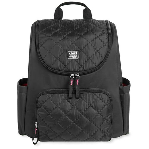 Child of Mine by Carter's Changing Pad Included Backpack Diaper Bag, Black Quilted EasyOptionXY LLC