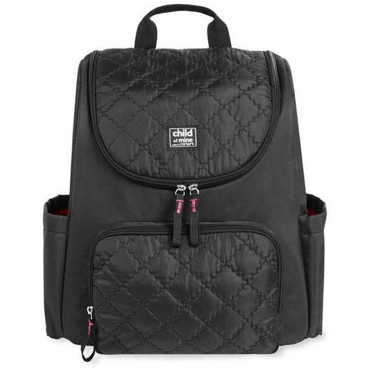 Child of Mine by Carter's Changing Pad Included Backpack Diaper Bag, Black Quilted EasyOptionXY LLC