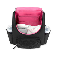 Child of Mine by Carter's Changing Pad Included Backpack Diaper Bag, Black Quilted EasyOptionXY LLC