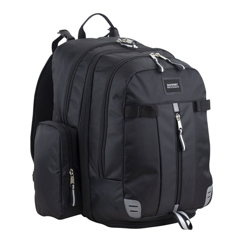 Eastsport Stylish Zipper Pockets Changing Pad Included Adjustable Shoulder Straps Insulated Pockets Backpack Diaper Bags, Black EasyOptionXY LLC