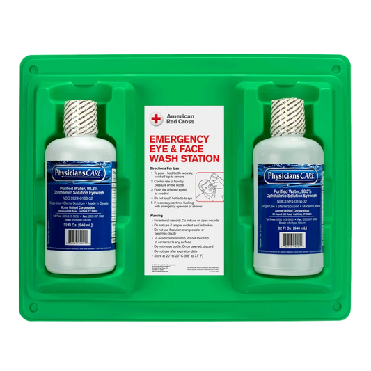 Emergency Eyewash Station with Dual 32 oz Bottles (DS)