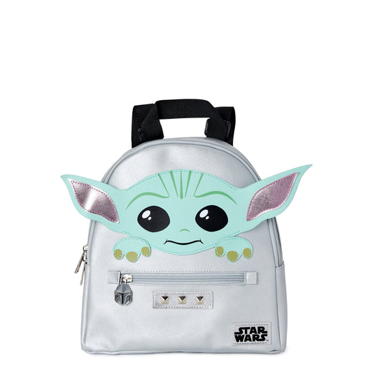 Star Wars Grogu Baby Yoda Women's Mini Backpack Grey Silver EasyOptionXY LLC