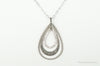 Designer Judith Jack Cubic Zirconia Marcasite Sterling Silver Necklace