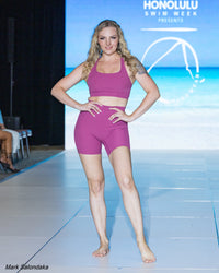 Ribbed ballerina sports bra