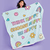 ISCREAM - Be Happy Sherpa Blanket